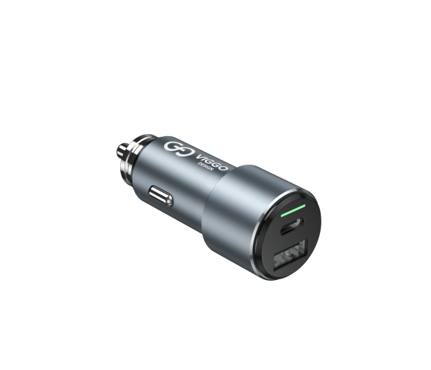 VIGGO DESIGN PREMIUM 1xUSB 1xUSB-C 18W PD Szara - 1458558 - zdjęcie 4